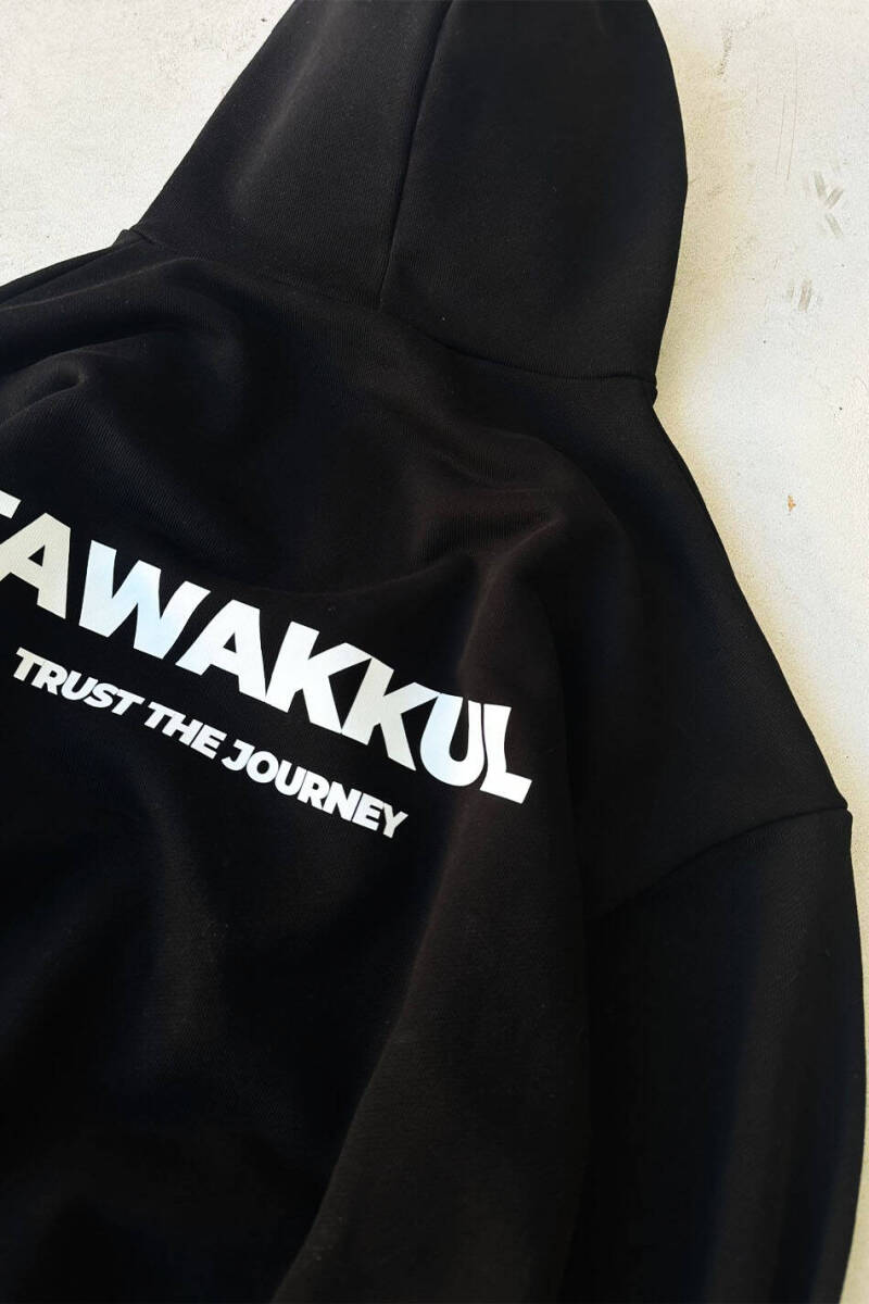 Tawakkul Siyah Heavyweight Oversize Boxy Fit Hoodie - 3