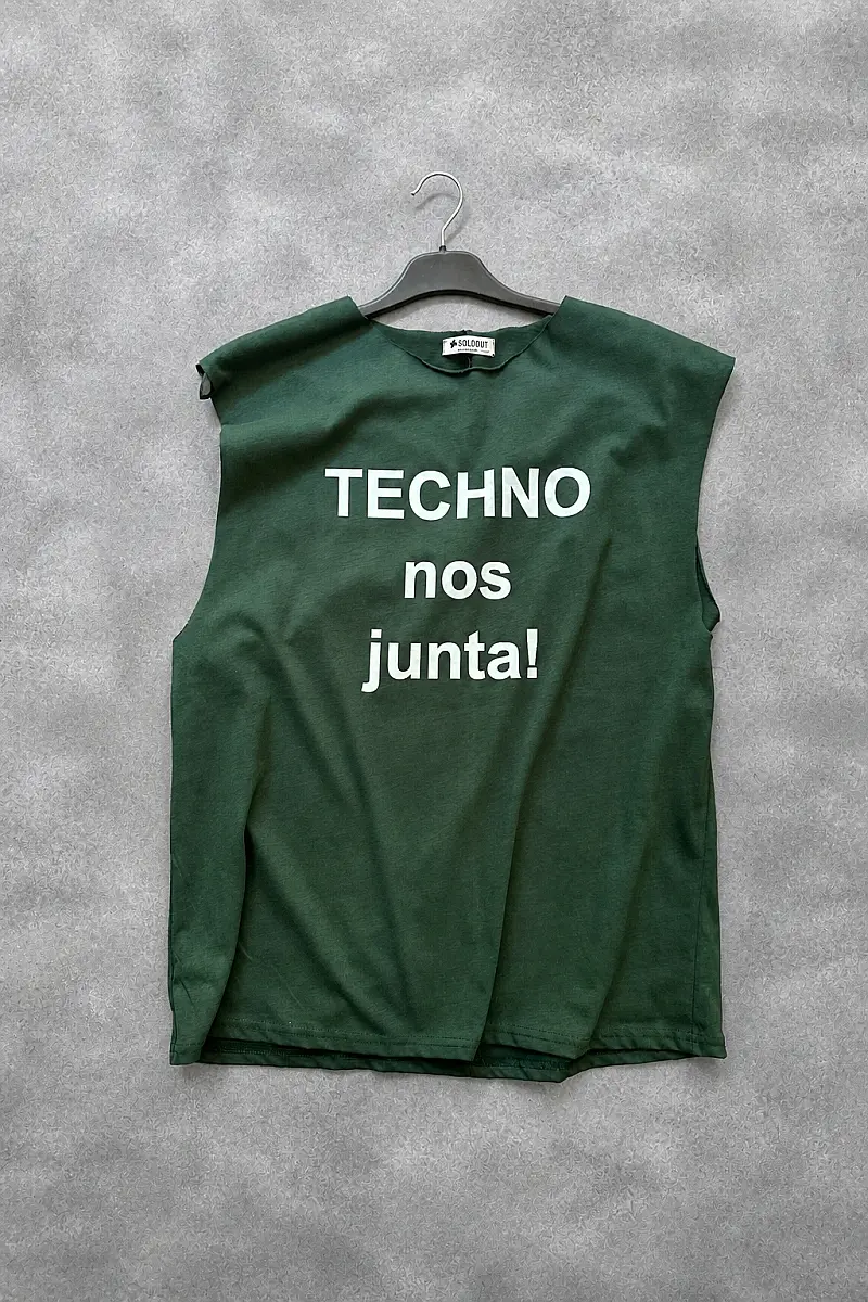 Techno Nos Junta Koyu Yeşil Sporcu Atlet - 1