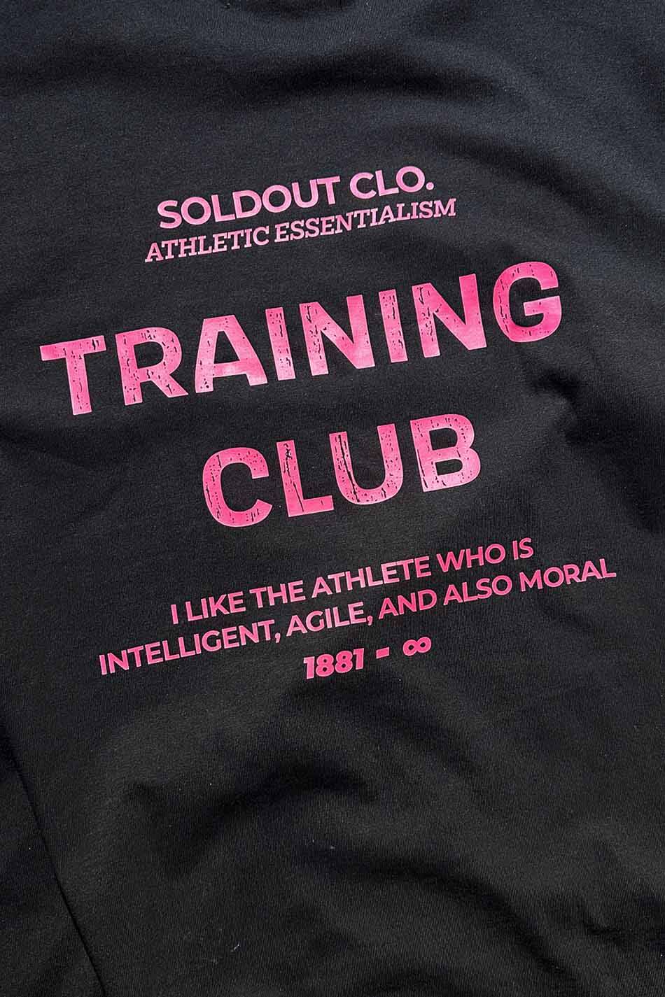 Training Club Siyah Oversize Tişört - 7