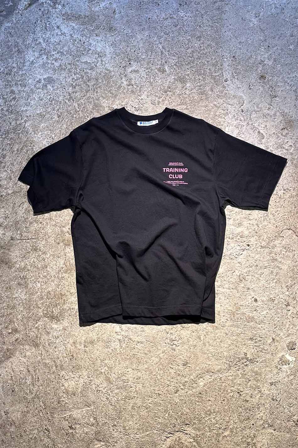 Training Club Siyah Oversize Tişört - 2