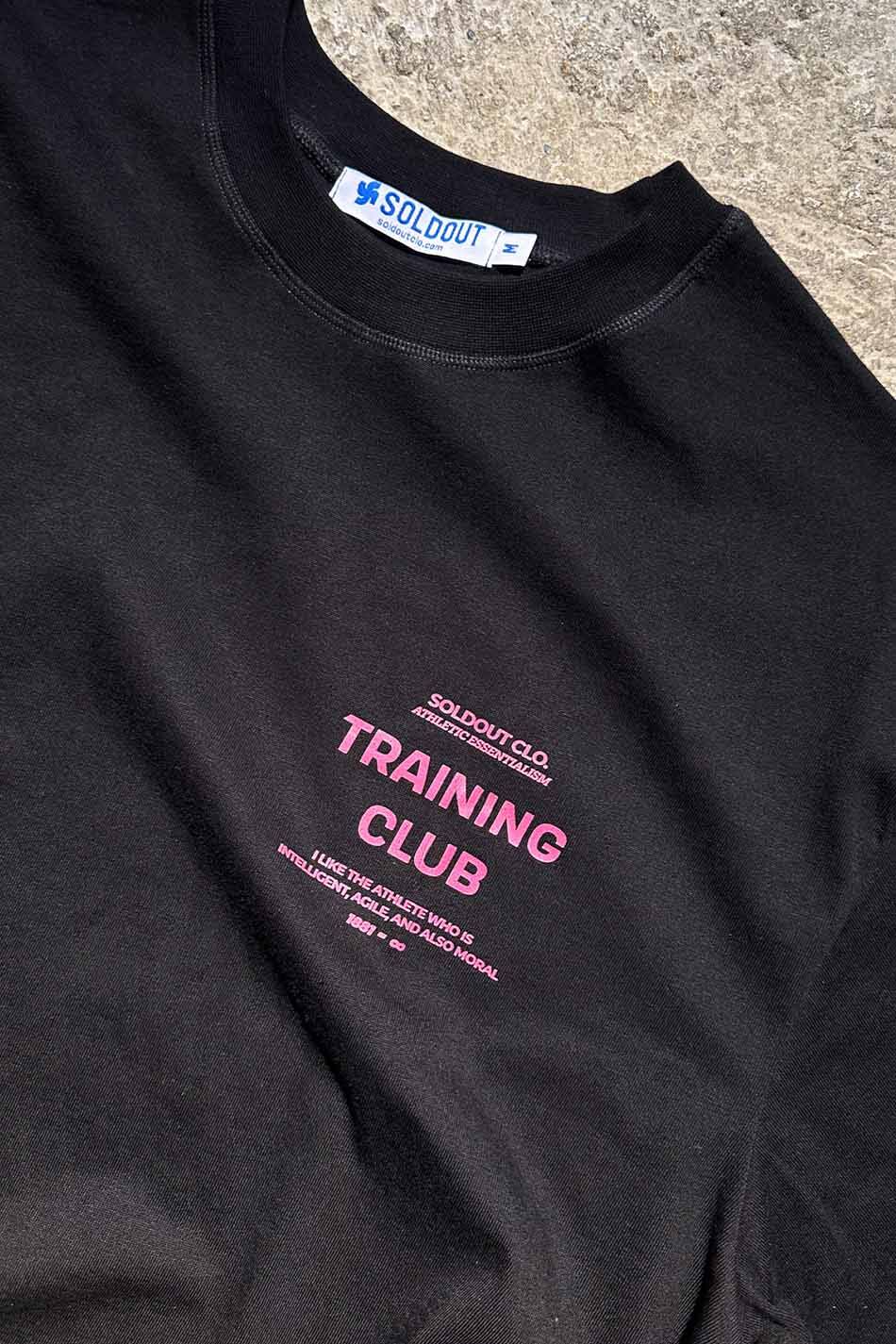 Training Club Siyah Oversize Tişört - 8