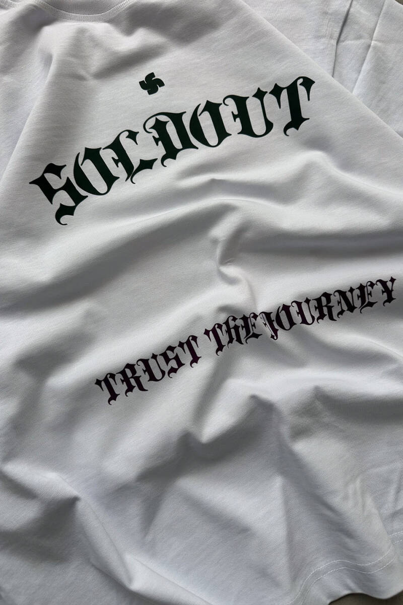 Trust The Journey Beyaz Long Sleeve Tee - 4
