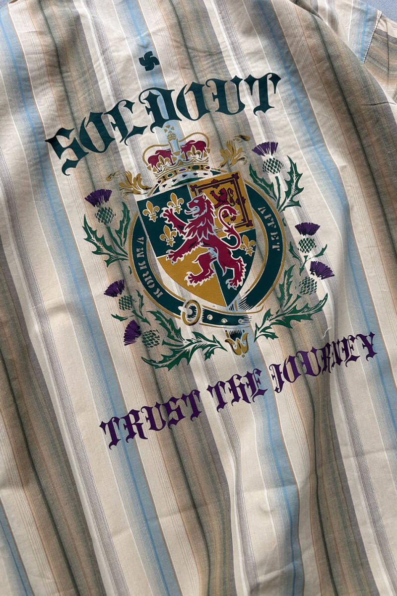 Trust The Journey Karışık Renkli Oversize Gömlek - 3