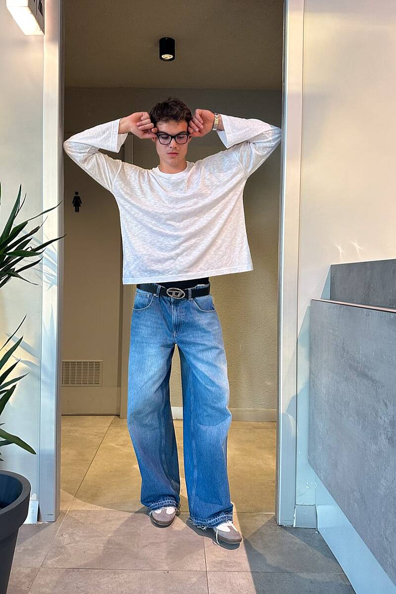 Viskon Beyaz Oversize Essential Long Sleeve - SOLDOUT (1)