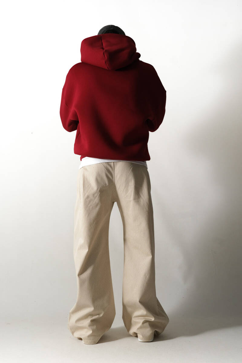 Vişne Çürüğü Oversize Boxy Fit Hoodie - 6