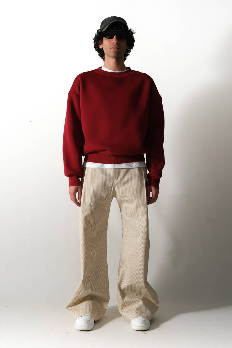 Vişne Çürüğü Oversize Boxy Fit Sweatshirt - 2
