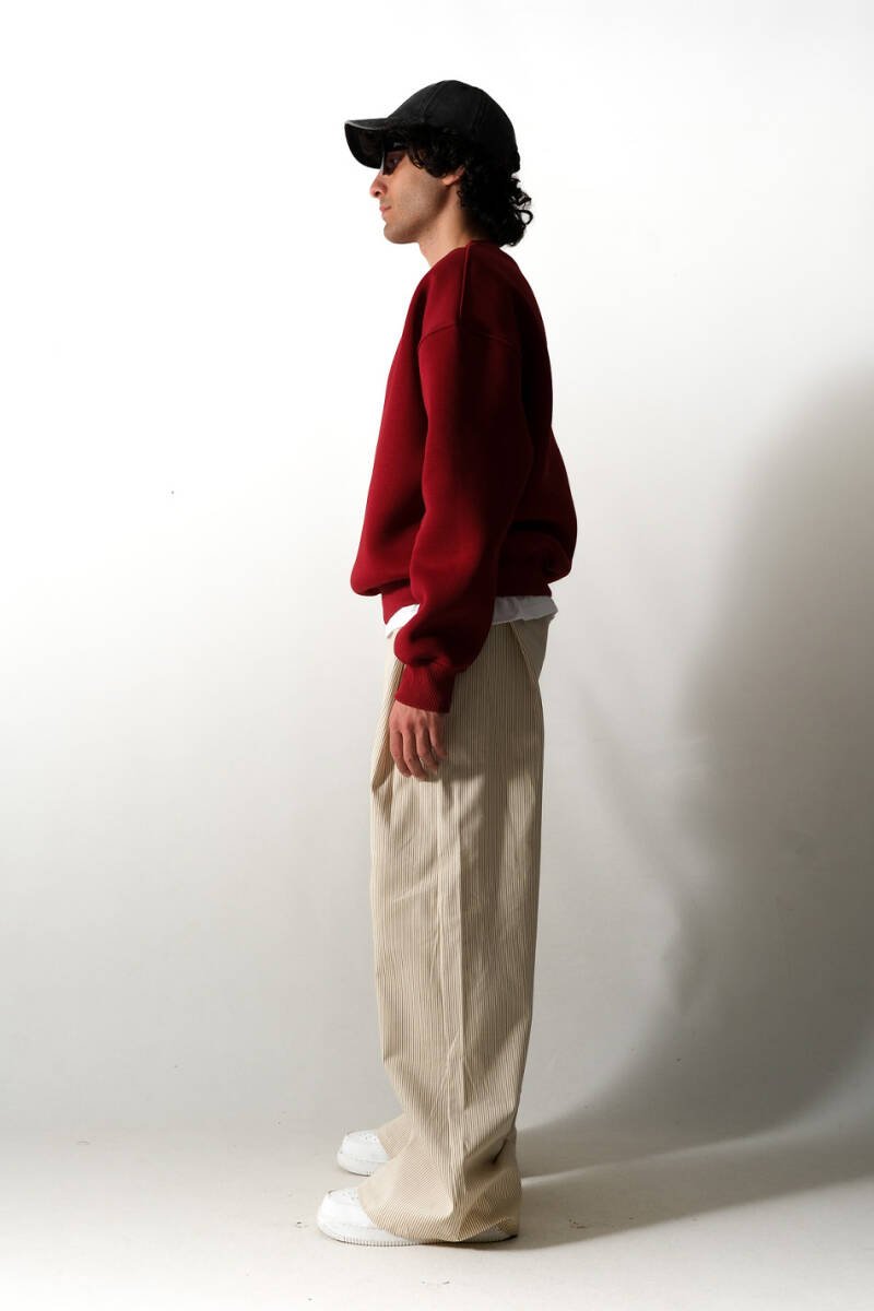 Vişne Çürüğü Oversize Boxy Fit Sweatshirt - 6