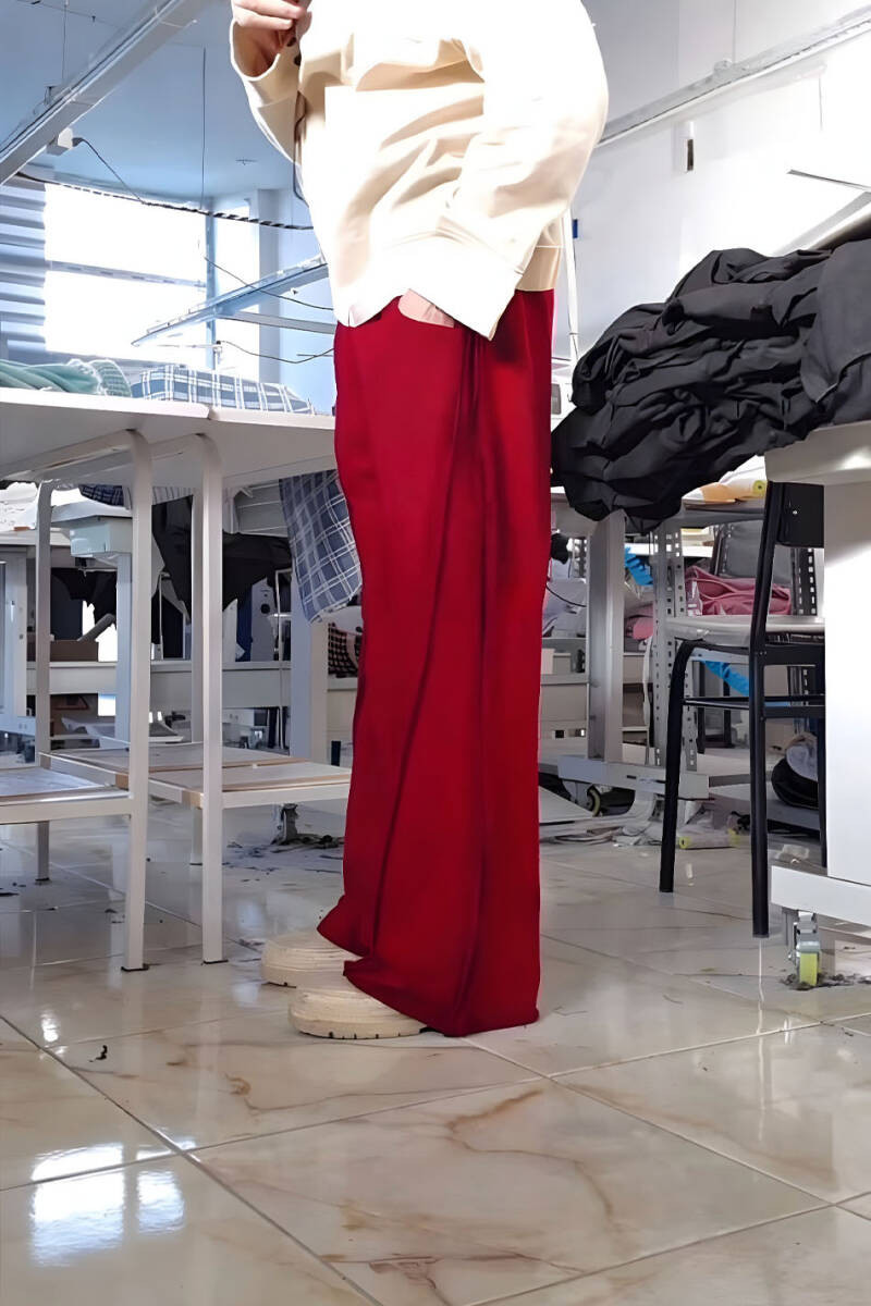 Vişne Çürüğü Pis Dikiş Detaylı Baggy Eşofman - SOLDOUT