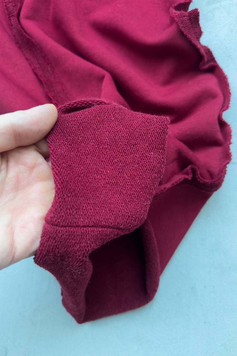 Vişne Çürüğü Pis Dikiş Detaylı Baggy Eşofman - 5