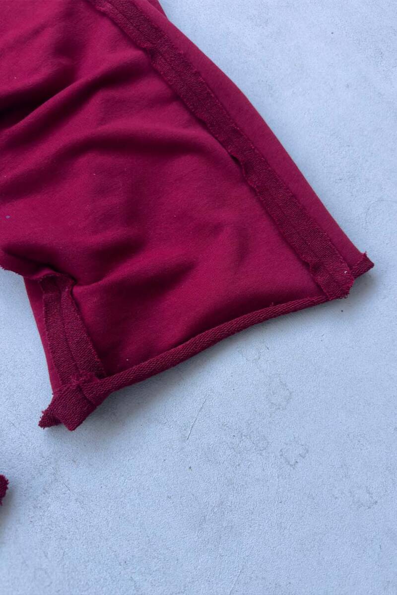 Vişne Çürüğü Pis Dikiş Detaylı Baggy Eşofman - 7