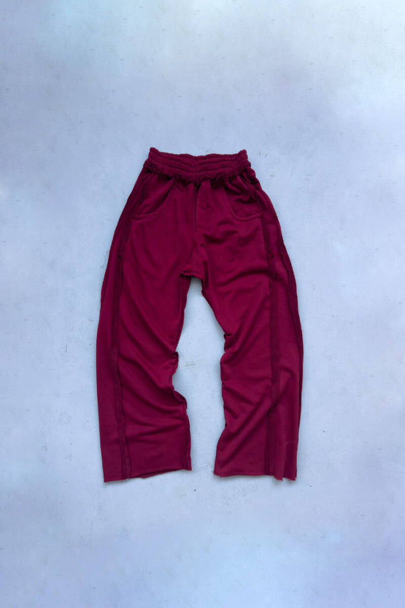 Vişne Çürüğü Pis Dikiş Detaylı Baggy Eşofman - SOLDOUT