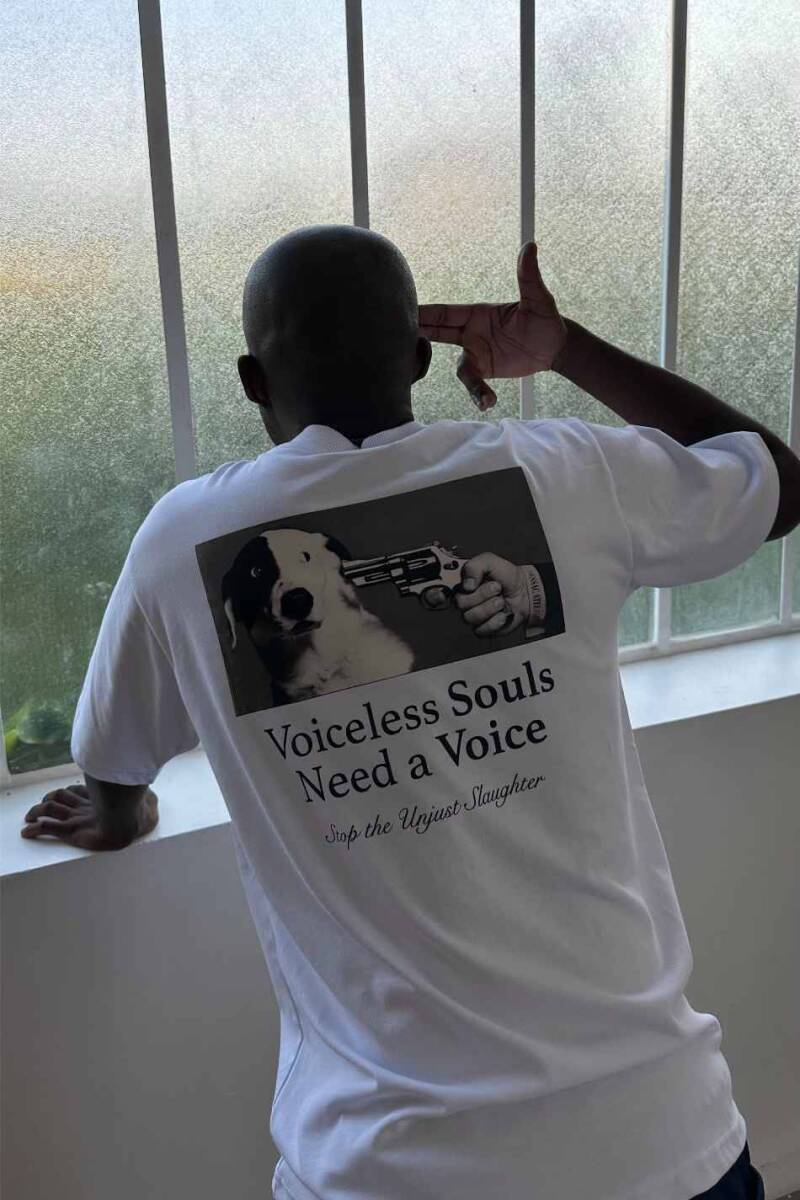 Voiceless Voice Baskılı Oversize Tişört - 2