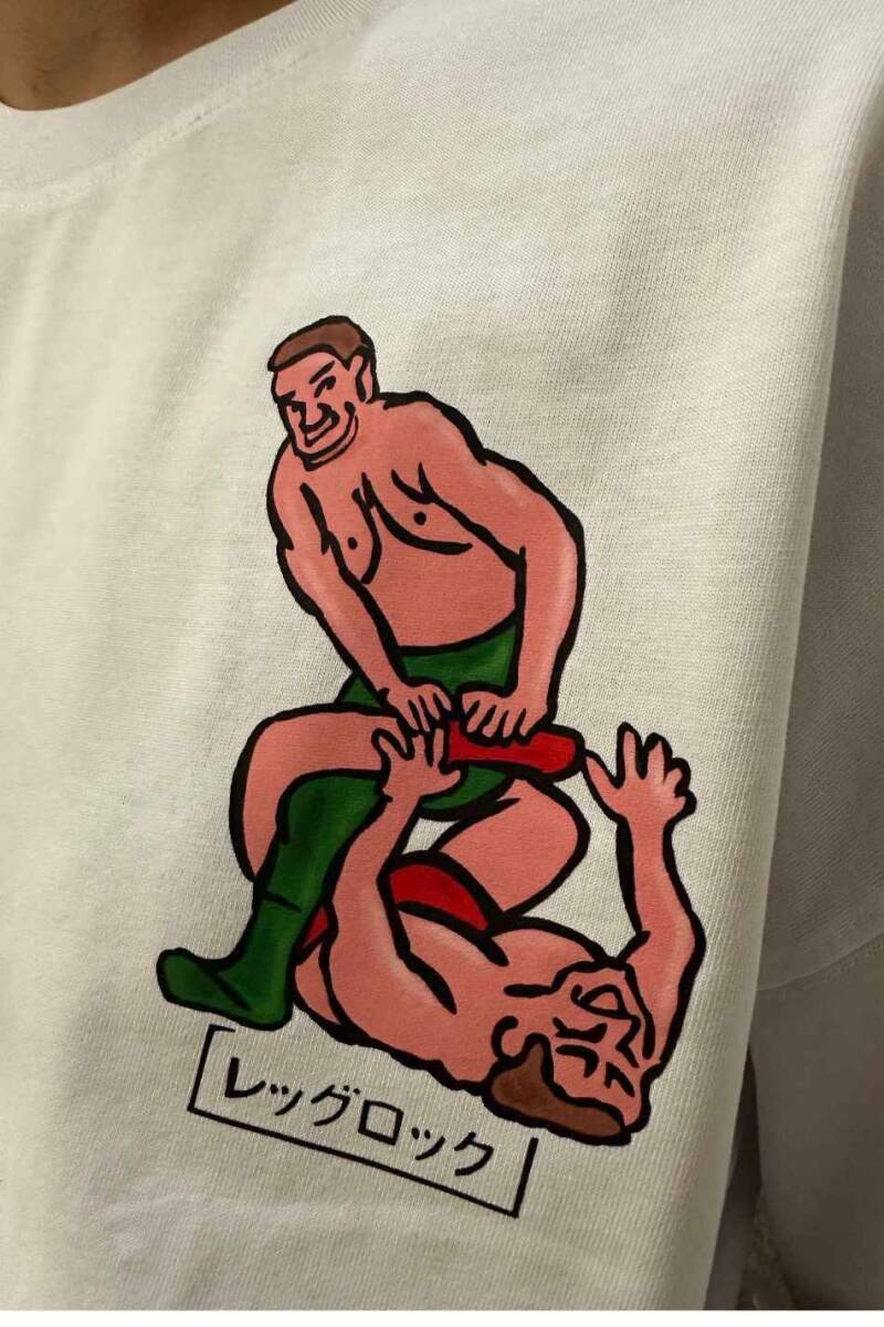 Wrestling Baskılı Oversize Tişört - 3