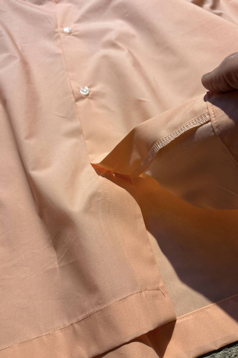 Yavruağzı Oversize Gömlek - 3