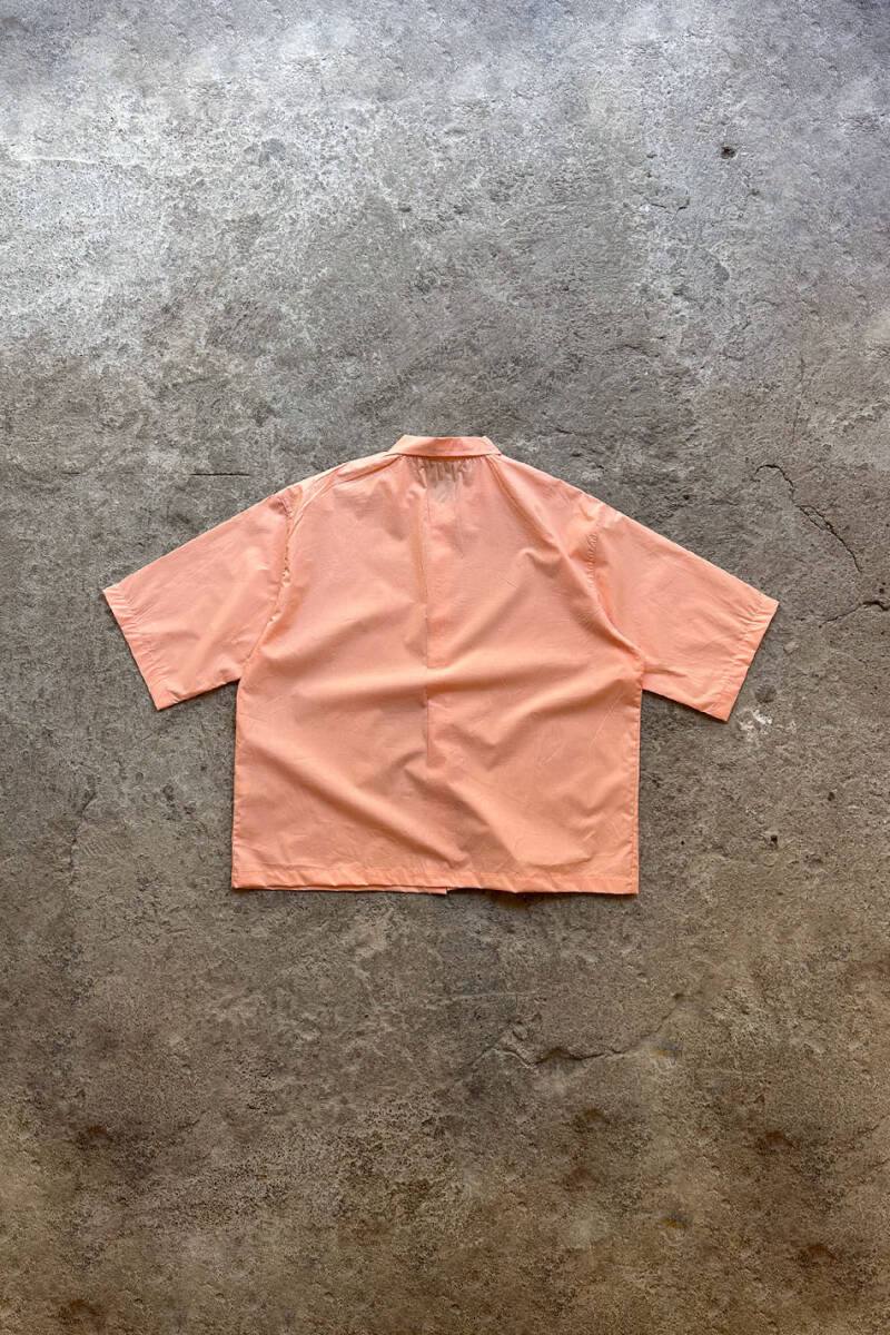 Yavruağzı Yarım Kol Oversize Gömlek - 4