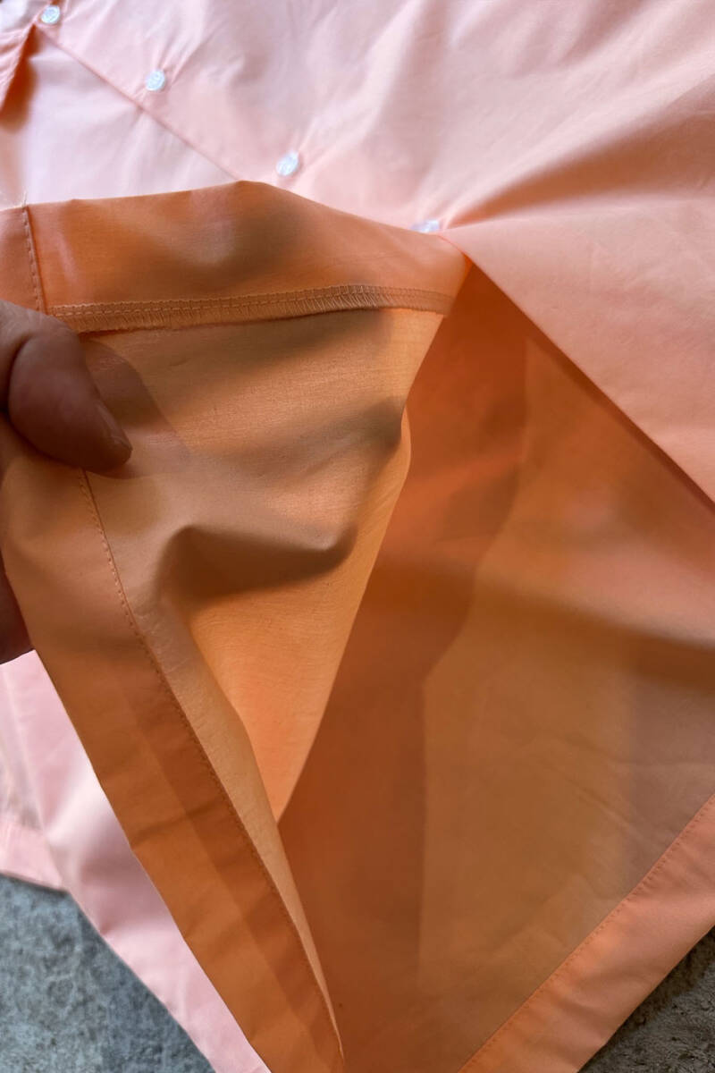 Yavruağzı Yarım Kol Oversize Gömlek - 3