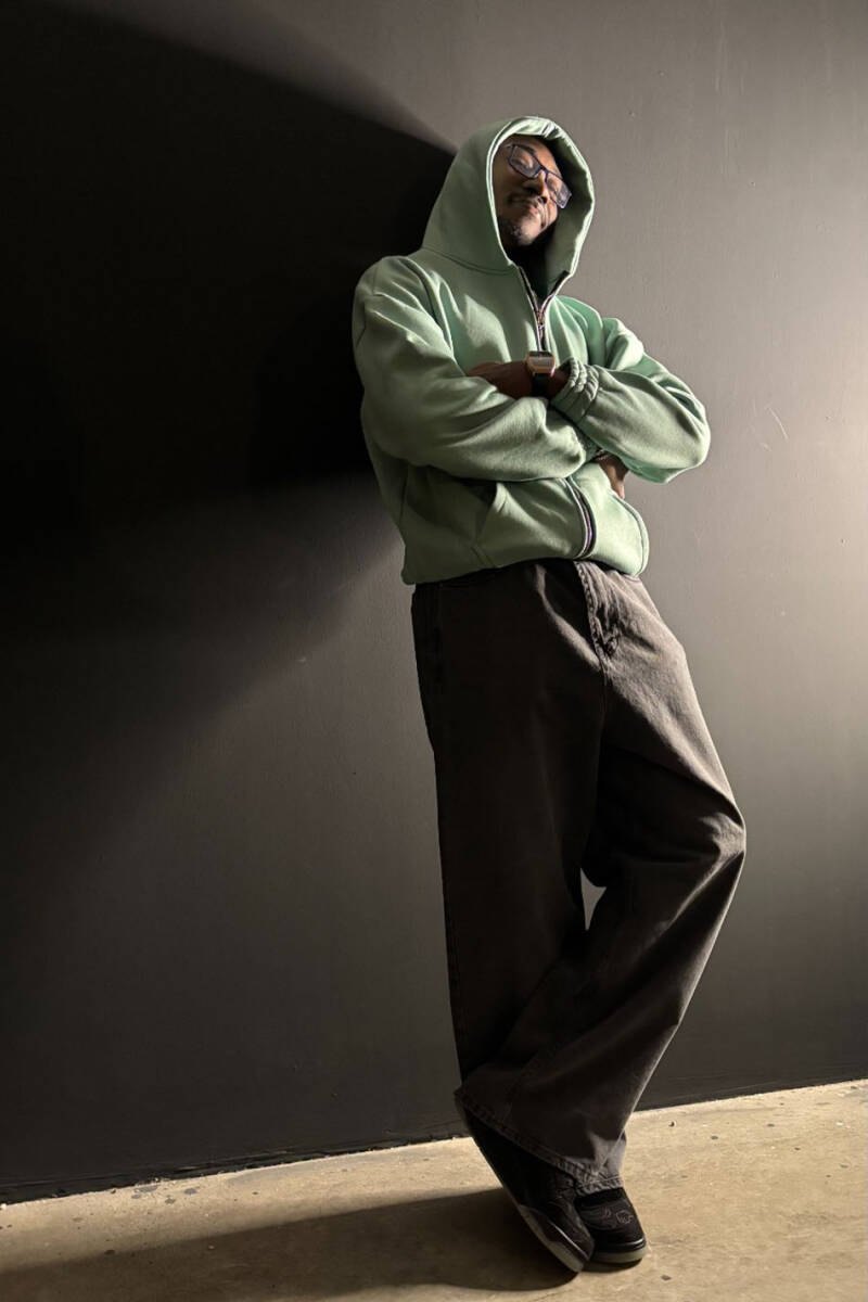 Yeşil Oversize Boxy Fit Zip Hoodie - 2