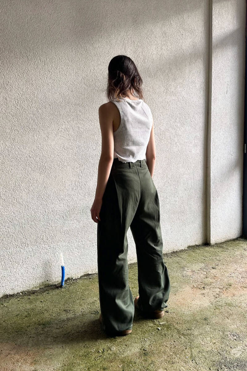 Yeşil Fenna V1 Gabardin Pantolon - 11