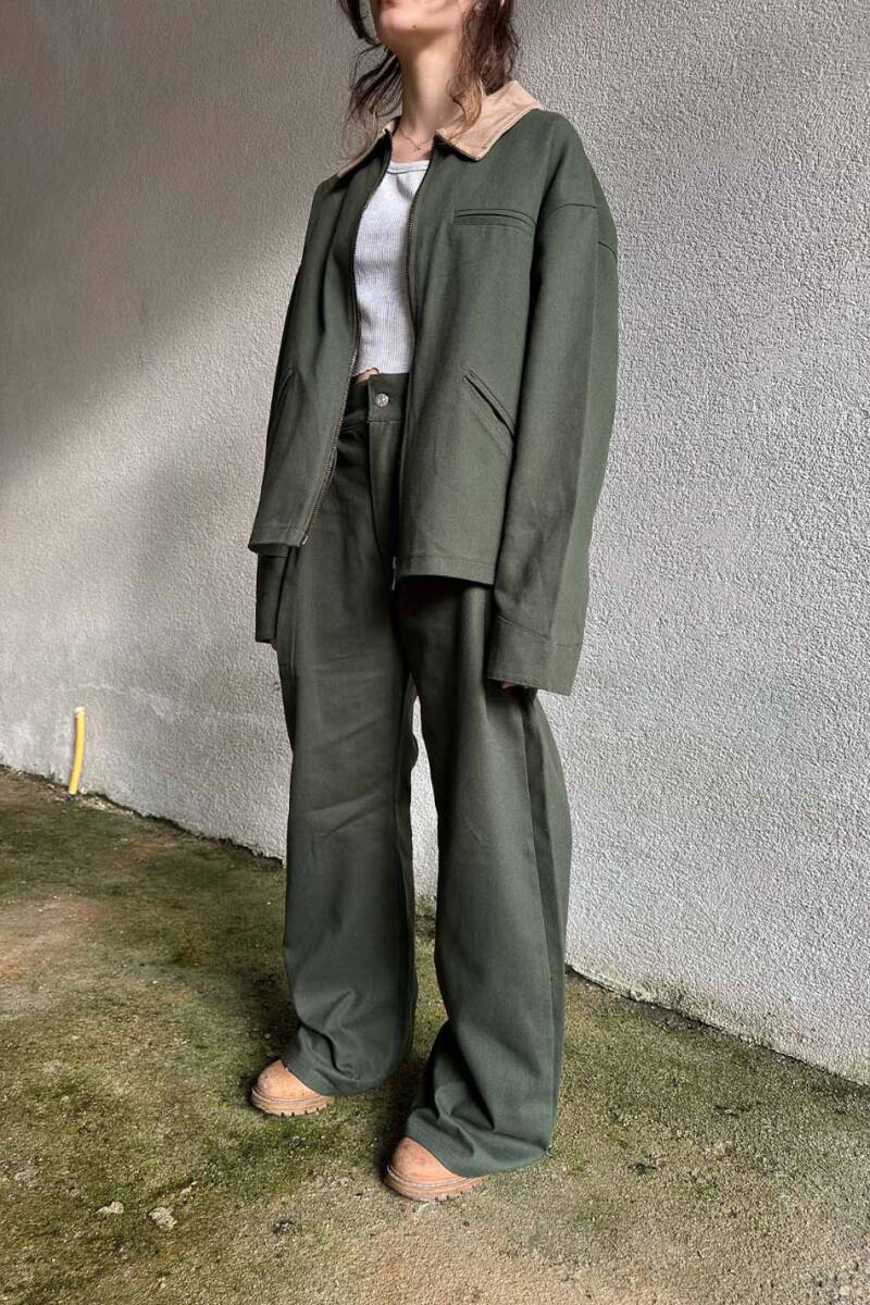 Yeşil Fenna V1 Gabardin Pantolon - 9