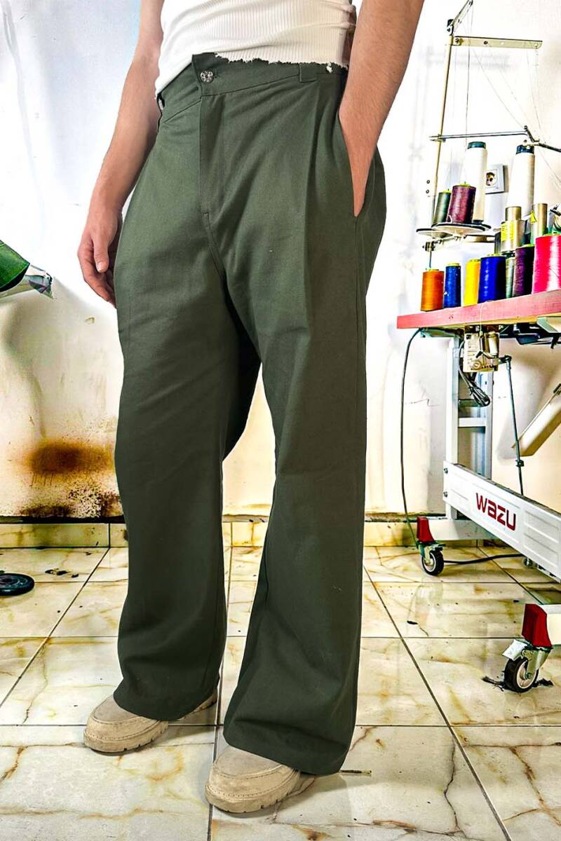 Yeşil Fenna V1 Gabardin Pantolon - SOLDOUT (1)