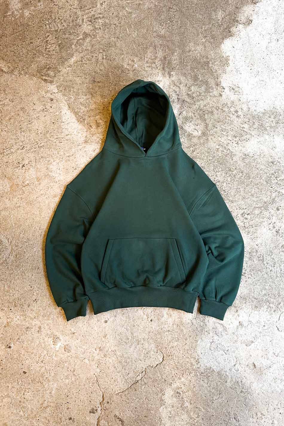 Yeşil Heavyweight Oversize Boxy Fit Hoodie - SOLDOUT