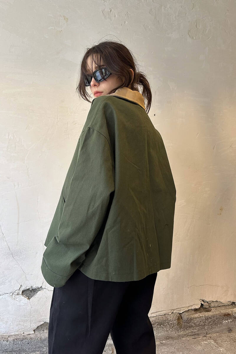 Yeşil Workwear Boxy Fit Ceket - 10
