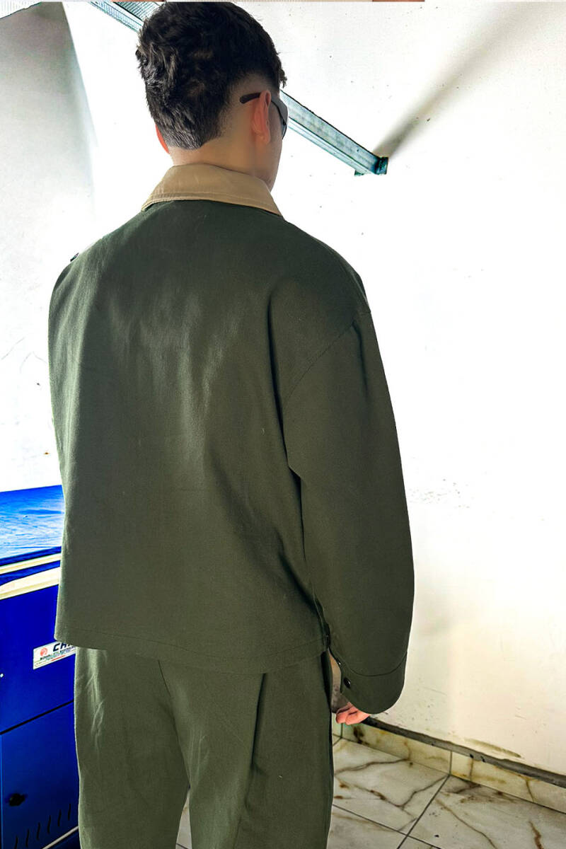 Yeşil Workwear Boxy Fit Ceket - 14