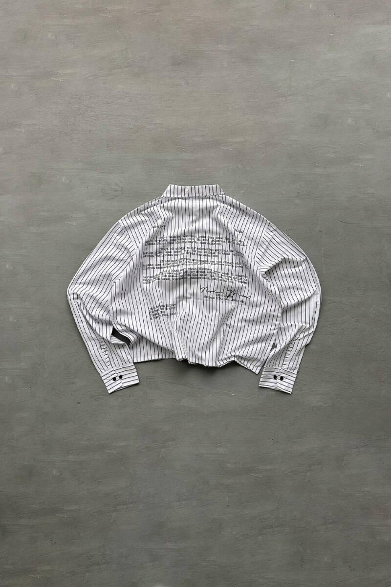 Zat-ı Hak'ta Siyah Çizgili Oversize Gömlek - SOLDOUT